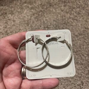 Contempo Large Hoop Earrings